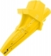 5004-LM-IEC-GE Krokodylek bezpieczny z gniazdem 4mm, rozwarcie szczęk 25mm, 1000 V=, kat.III, żółty, ELECTRO-PJP, 5004LMIECGE